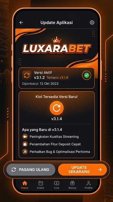 Tampilan riwayat versi luxarabet